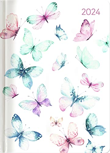 Ladytimer Butterfly 2024 - Schmetterling - Taschenkalender A6 (10,7x15,2 cm) - Weekly - 192 Seiten - Notiz-Buch - Termin-Planer - Alpha Edition von Alpha Edition