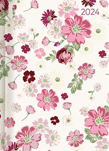 Ladytimer Flower Love 2024 - Blume - Taschenkalender A6 (10,7x15,2 cm) - Weekly - 192 Seiten - Notiz-Buch - Termin-Planer - Alpha Edition von Alpha Edition