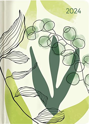 Ladytimer Leaves 2024 - Dschungel - Taschenkalender A6 (10,7x15,2 cm) - Weekly - 192 Seiten - Notiz-Buch - Termin-Planer - Alpha Edition von Alpha Edition