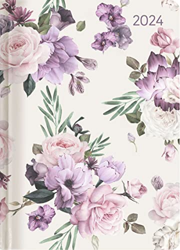 Ladytimer Roses 2024 - Rose - Taschenkalender A6 (10,7x15,2 cm) - Weekly - 192 Seiten - Notiz-Buch - Termin-Planer - Alpha Edition von Alpha Edition