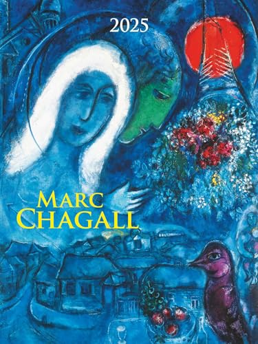 Alpha Edition - Marc Chagall 2025 Bildkalender, 42x56cm, Kalender mit hochwertigen Kunstabbildungen für jeden Monat, 5-Farbdruck, internationales Kalendarium von Alpha Edition