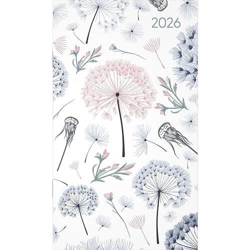 Miniplaner Style Pusteblumen 2026 - Taschen-Kalender 9x15 cm - Weekly - 64 Seiten - 1 Seite 1 Woche - Notiz-Heft - Alpha Edition von Alpha Edition