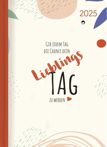 Alpha Edition - Minitimer Style Lieblingstag 2025 Taschenkalender, 10,7x15,2cm, Kalender mit 192 Seiten, Notizbereich, Mondphasen, Monatsübersicht und deutsches Kalendarium von Alpha Edition