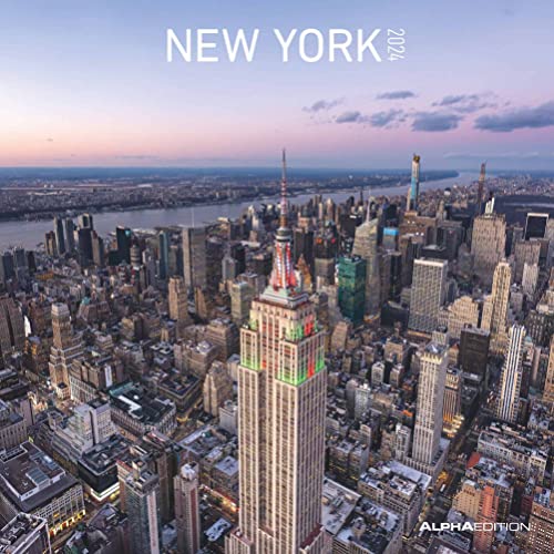 New York 2024 - Broschürenkalender 30x30 cm (30x60 geöffnet) - Kalender mit Platz für Notizen - Bildkalender - Wandplaner - Wandkalender von Alpha Edition