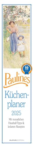 Paulines Küchenplaner 2025 - Streifenplaner - Wandplaner - Küchen-Kalender - 11,3x49,5 von Alpha Edition