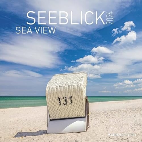 Seeblick 2024 - Broschürenkalender 30x30 cm (30x60 geöffnet) - Kalender mit Platz für Notizen - Sea View - Bildkalender - Wandplaner - Wandkalender von Alpha Edition