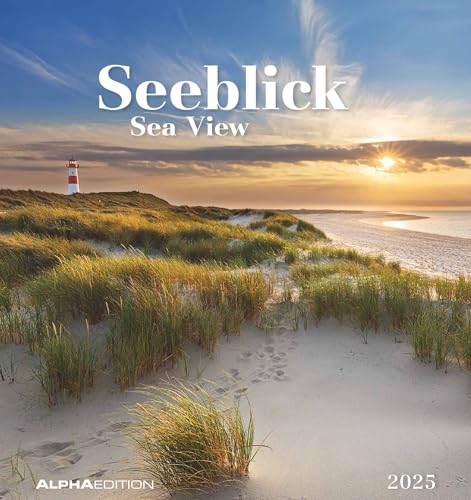 Seeblick 2025 - Postkartenkalender 16x17 cm - Sea View - zum Aufstellen oder Aufhängen - Monatskalendarium - Gadget - Mitbringsel - Alpha Edition von Alpha Edition