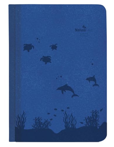 Alpha Edition - Wochen-Minitimer Nature Line Ocean 2025 Taschenkalender, 10x15,2cm, Kalender mit 192 Seiten, Notizbereich, Adressteil, Monatsübersicht und internationales Kalendarium von Alpha Edition