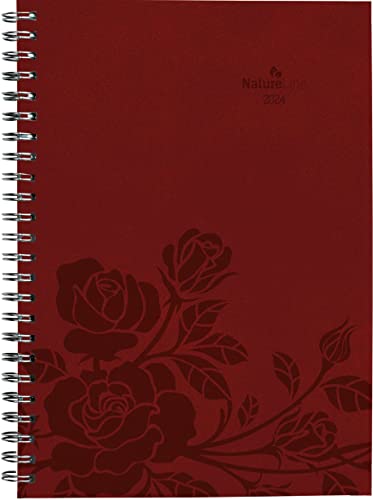 Wochenplaner Nature Line Flower 2024 - Taschen-Kalender A5 - 1 Woche 2 Seiten - Ringbindung - 128 Seiten - Umwelt-Kalender - mit Hardcover - Alpha Edition von Alpha Edition