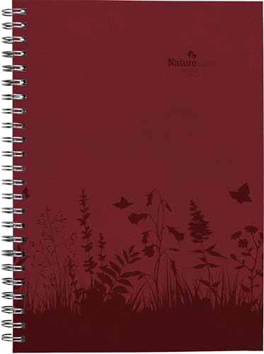 Wochenplaner Nature Line Flower 2025 - Taschen-Kalender A5 - 1 Woche 2 Seiten - Ringbindung - 128 Seiten - Umwelt-Kalender - mit Hardcover - Alpha Edition von Alpha Edition