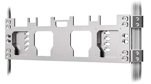 Alpha Engineered Packout Mount - Front & Side Rail Bracket for Milwaukee Packout Toolbox - Mounts Crates, Full Size & Half Size Packouts and Milwaukee Packout Accessories - Screws Included - Silver von Alpha Engineered