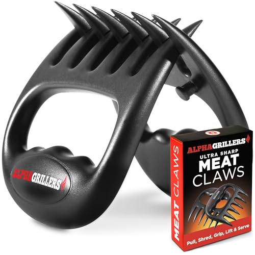 Alpha Grillers Fleischkrallen zum Zerkleinern und Zerkleinern von Fleisch – Fleischzerkleinerer und Bärenkrallen zum Zerkleinern von Fleisch, Smoker-Zubehör für Grillgeschenke für Männer & Alpha Grillers Fleischkrallen zum Zerkleinern und Zerkleinern von Fleisch – Fleischzerkleinerer und Bärenkrallen zum Zerkleinern von Fleisch, Smoker-Zubehör für Grillgeschenke für Männer & von Alpha Grillers