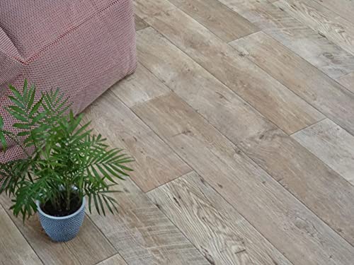 PVC Bodenbelag Vinylboden im robusten Wohn-Stil, Zuschnitt (3m breit, 8m lang) von Alpha-Tex Produktions- und Handels GmbH
