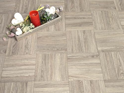 PVC Bodenbelag Vinylboden in Stäbchenparkett, DIN-A4 Musterstück von Alpha-Tex Produktions- und Handels GmbH