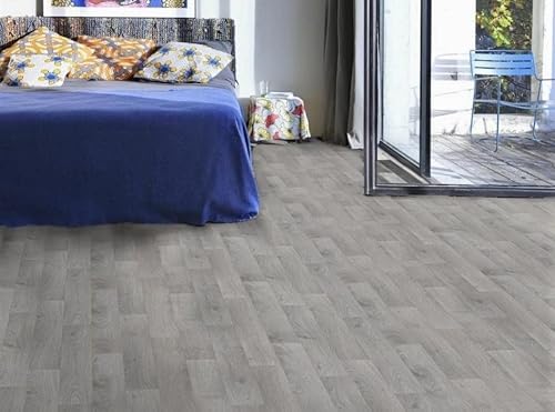 Alpha-Tex PVC Bodenbelag Vinylboden mit farbiger Fuge, Zuschnitt (2m breit, 1m lang) von Alpha-Tex Produktions- und Handels GmbH