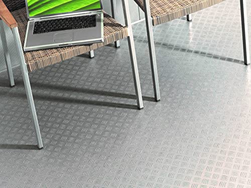 PVC Bodenbelag Vinylboden in Riffelblech-Optik, Zuschnitt (3m breit, 2m lang) von Alpha-Tex Produktions- und Handels GmbH