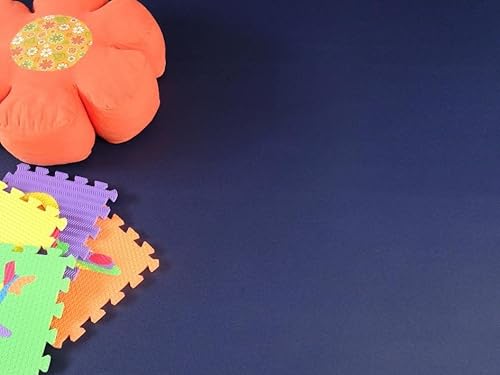 PVC Bodenbelag Vinylboden in Uni blau, Zuschnitt (4m breit, 3m lang) von Alpha-Tex Produktions- und Handels GmbH