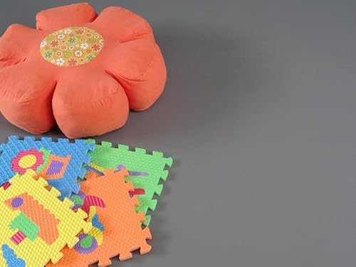 PVC Bodenbelag Vinylboden in Uni grau, Zuschnitt (2m breit, 2,5m lang) von Alpha-Tex Produktions- und Handels GmbH
