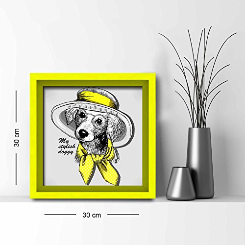 Alpha Wall Opere d'Arte Appese auf einer Wand, Multi, 30 x 30 von Alpha Wall