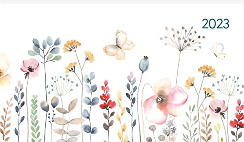 Ladytimer Pad Flower Field 2023 - Taschen-Kalender 15,6x9 cm - Blumen - Weekly - 128 Seiten - Notiz-Buch - Alpha Edition von Alpha