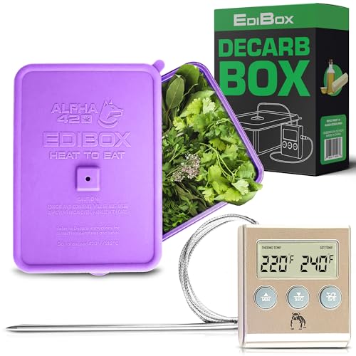 Decarb Kit – Silikon-Backform mit Ofenthermometer zur Herstellung von essbaren Gegenständen, Edibox für Decarboxylation von Alpha420