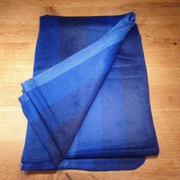 Kuschelig Weiche Decke Aus Babyalpakawolle, Gewebtes Unikat, Blautöne von AlphaAlpakaUnikate