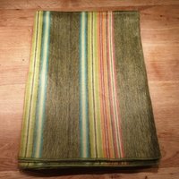Wunderschöne Kuschelige Wohndecke Aus Babyalpakawolle, Grün-Bunt - Gestreift, Gewebtes Unikat Wunderschöne Kuschelige Wohndecke Aus Babyalpakawolle, Grün-Bunt - Gestreift, Gewebtes Unikat von AlphaAlpakaUnikate