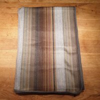 Wunderschöne Kuschelige Wohndecke Aus Babyalpakawolle, Naturtöne-Gestreift, Gewebtes Unikat von AlphaAlpakaUnikate