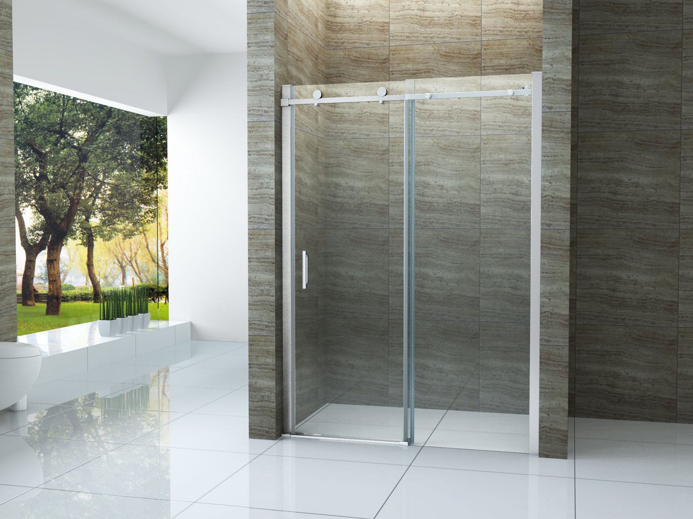 Alphabad Eckdusche 8 mm Nischen- / Schiebetür VOIDO 135 x 195 cm Alphabad Eckdusche 8 mm Nischen- / Schiebetür VOIDO 135 x 195 cm von Alphabad