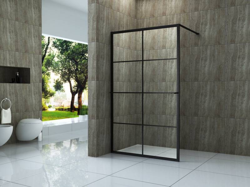 Alphabad Walk-in-Dusche 10 mm Duschwand STORE 90 x 200 cm von Alphabad