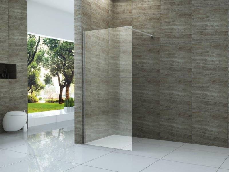 Alphabad Walk-in-Dusche 8 mm Duschwand DIDIVO 140 x 200 cm von Alphabad