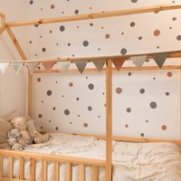 Kinderzimmer Wandsticker, Kinder Wandtattoo, Safari Dekor, Polka Dot 150 Stück von AlphabetTheLabel