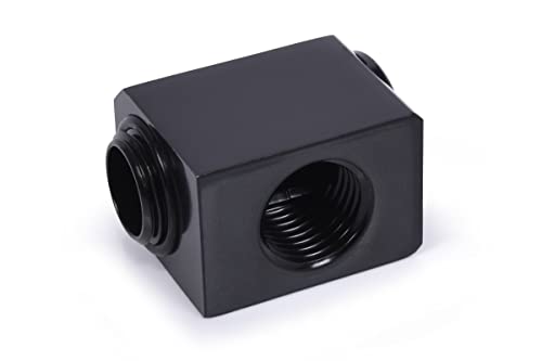 Alphacool Low Profile ES L-Verbinder drehbar G1/4 AG auf G1/4 IG - Deep Black von Alphacool