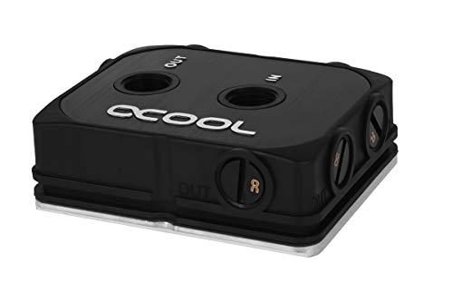 Alphacool 12936 Lüfter, Kühler und Prozessor, Wasserblock, Schwarz, 1 Stück von Alphacool