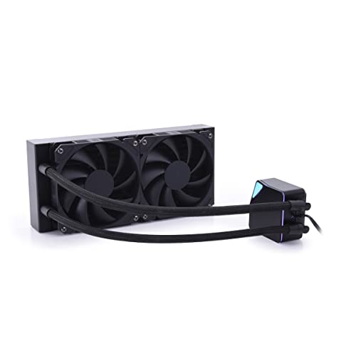 Alphacool 13051 Core Ocean T38 AIO 240mm Multi-kompatibler All-in-One CPU AIO Wasserkühler, kompatibel mit Intel & AMD PWM-gesteuerte Pumpe, 200-1700 RPM von Alphacool