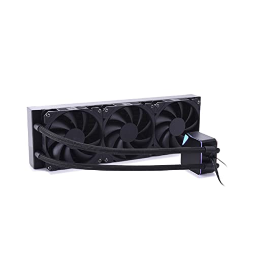Alphacool 13052 Core Ocean T38 360mm AIO Multi-kompatibler All-in-One CPU AIO Wasserkühler, kompatibel mit Intel & AMD PWM-gesteuerte Pumpe, 200-1700 RPM von Alphacool
