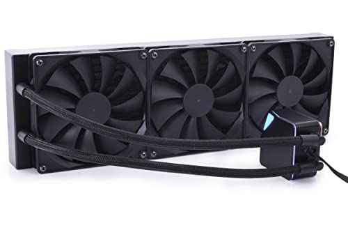 Alphacool 13054 Core Ocean T38 420mm AIO Multi-kompatibler All-in-One CPU AIO Wasserkühler, kompatibel mit Intel & AMD PWM-gesteuerte Pumpe, 200-1700 RPM von Alphacool