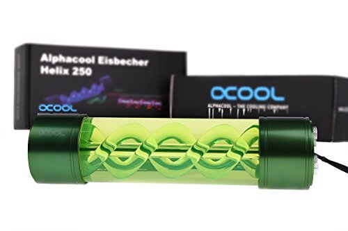Alphacool 15305 Eisbecher Helix 250mm Ausgleichsbehälter - grün Wasserkühlung Ausgleichsbehälter von Alphacool