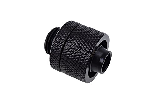 Alphacool 17232 Eiszapfen 16/10mm Anschraubtülle G1/4 - Deep Black Wasserkühlung Anschlüsse von Alphacool