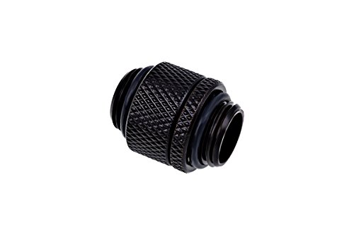 Alphacool 17244 Eiszapfen Doppelnippel drehbar G1/4 AG auf G1/4 AG - Deep Black (schwarz) von Alphacool