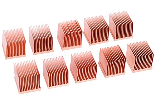 Alphacool 17427 GPU RAM Copper Heatsinks 14x14mm - 10 STK. Luftkühlung Passivkühler von Alphacool