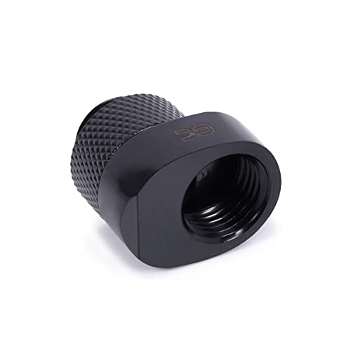 Alphacool 17604 Eiszapfen 8mm Versatzstück drehbar G1/4 AG auf G1/4 IG - black Anschluss Wasserkühlung von Alphacool