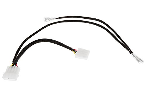 Alphacool 18518 4Pin Molex einfach Adapter Magnetventil 50cm - schwarz 2. Wahl Kabel Lüfterkabel und Adapter von Alphacool