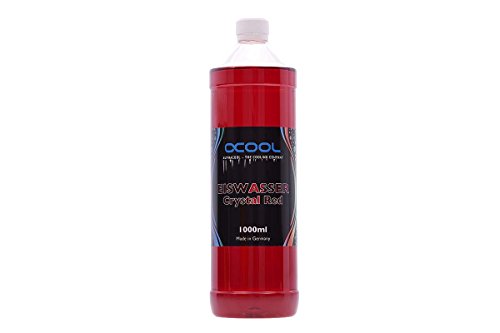 Alphacool 18549 Eiswasser Crystal Rot Fertiggemisch 1000 ml Wasserkühlung Kühlflüssigkeiten von Alphacool