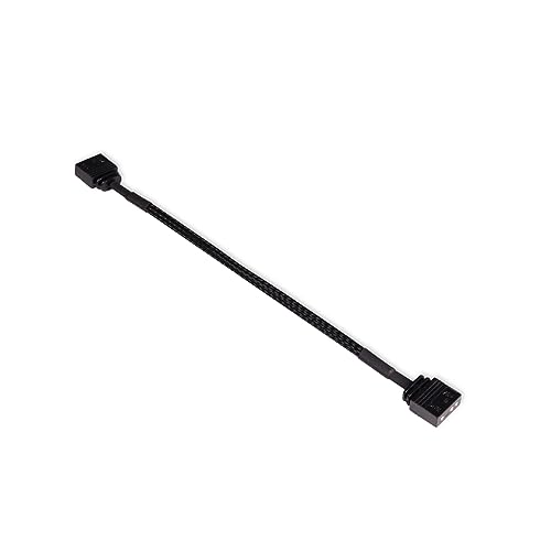 Alphacool 18701 Verlängerung aRGB 3-Pin auf 3-Pin 15cm Kunststoff, gesleevt Modding Kabel schwarz von Alphacool