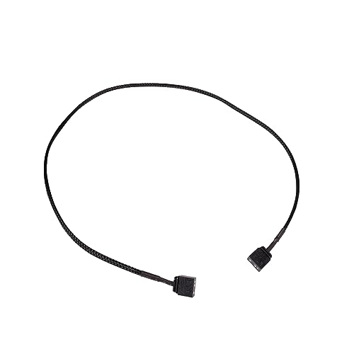 Alphacool 18703 Verlängerung aRGB 3-Pin auf 3-Pin 60cm, gesleevt Modding Kabel schwarz von Alphacool