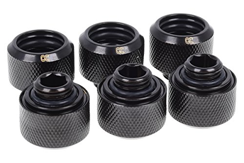 Alphacool 8748643 schwarz Zubehör von Material Kühlung – Zubehör von Material Kühlung (18 mm, 2,1 cm, 145 g) von Alphacool