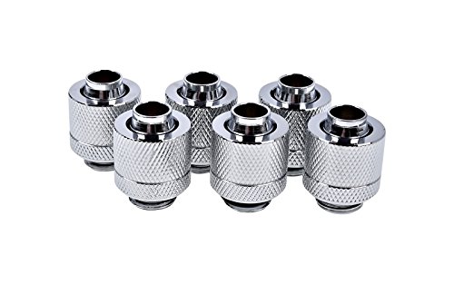 Alphacool Eiszapfen 13/10mm Anschraubtülle G1/4 - Chrome Sixpack von Alphacool