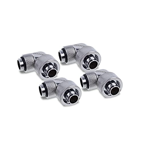 Alphacool Eiszapfen 16/10mm Compression fitting 90° rotatable G1/4-4pcs Set Chrom von Alphacool