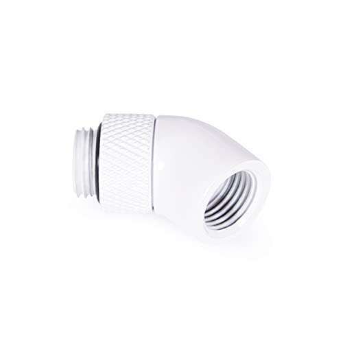 Alphacool Eiszapfen Winkeladapter 45 Grad drehbar G1/4 AG auf G1/4 IG Wasserkühlung-Winkelverbinder von Alphacool